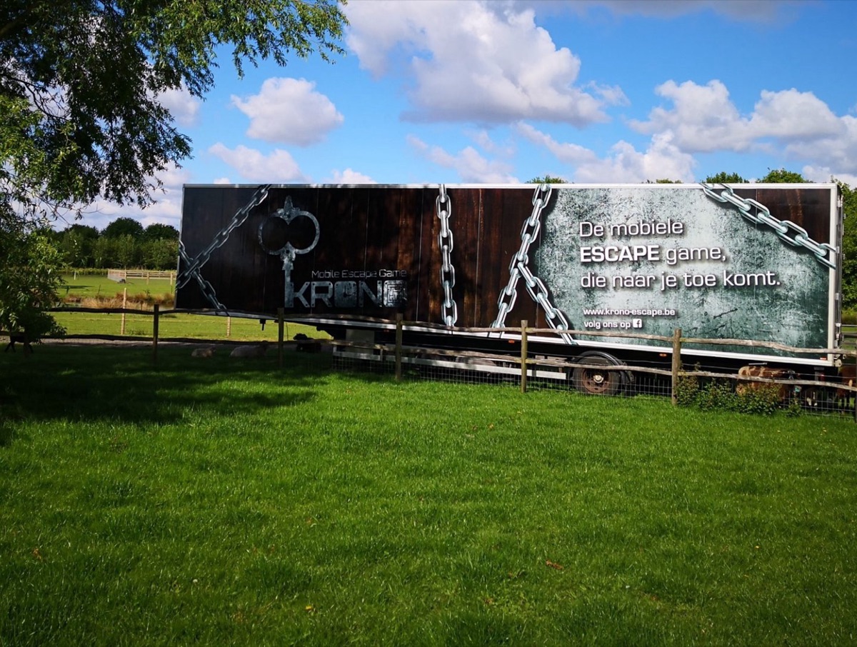 De escape truck op het domein