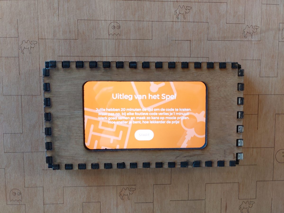 Uitleg op de tablet