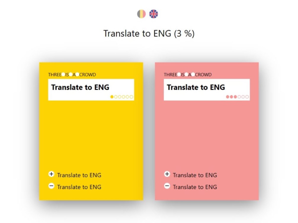 De digitale versie, in twee talen